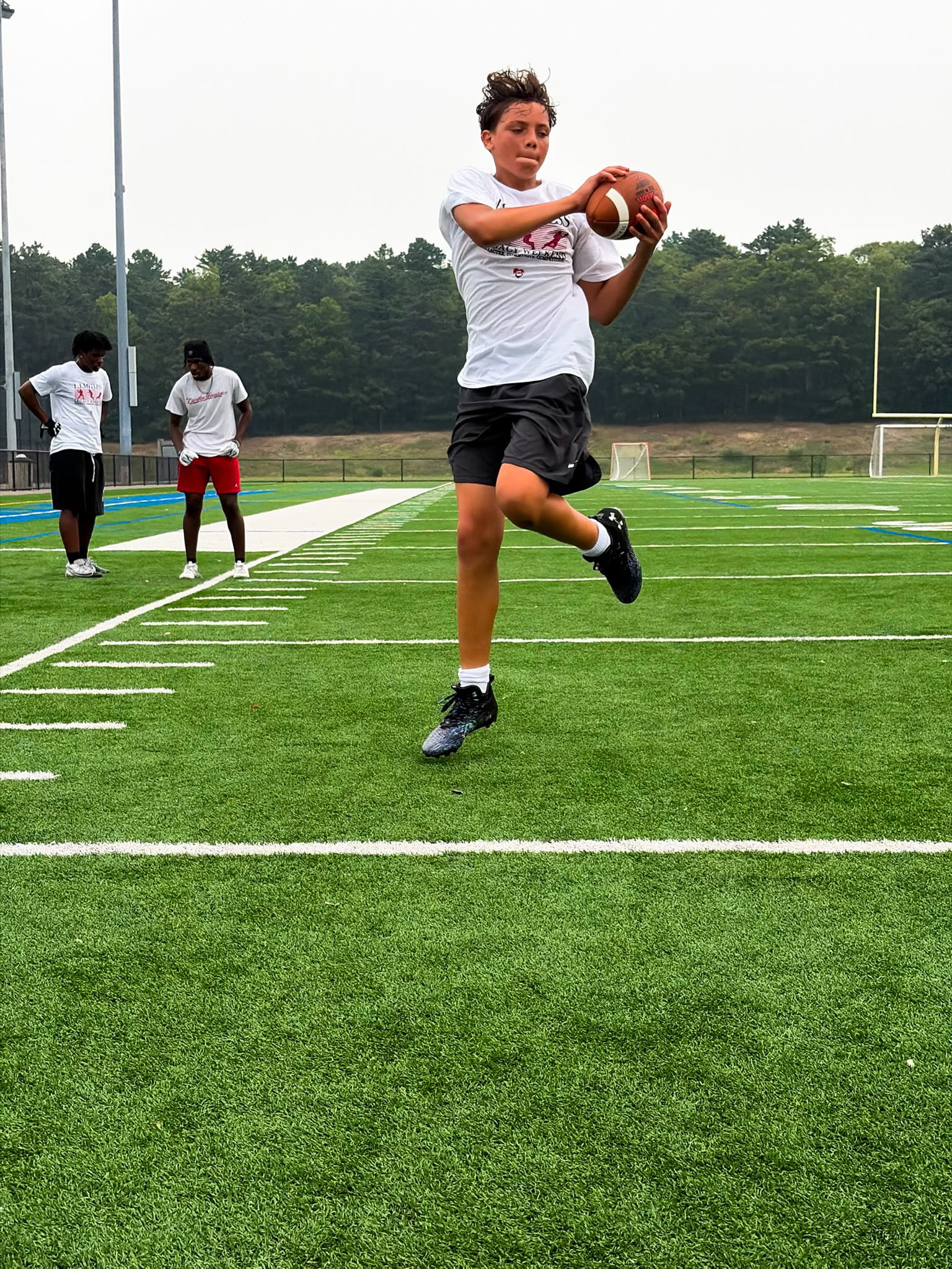 Youth football training
